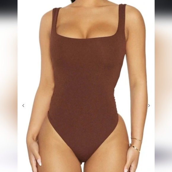 naked wardrobe Tops - Naked Wardrobe NW Tank Scoop  Bodysuit Womens Size 2X